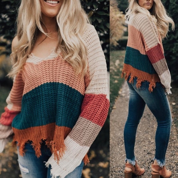 Bellanblue Sweaters - KELSIE Color block Sweater